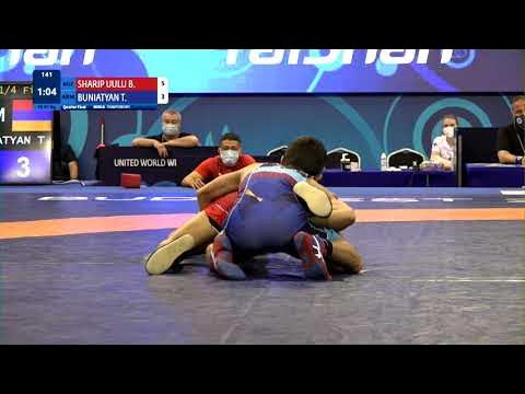 1/4 FS - 51 kg: B. SHARIP UULU (KGZ) v. T. BUNIATYAN (ARM) background