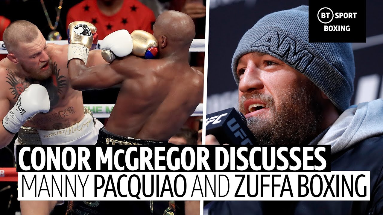 Conor McGregor on facing Manny Pacquiao and his boxing future background