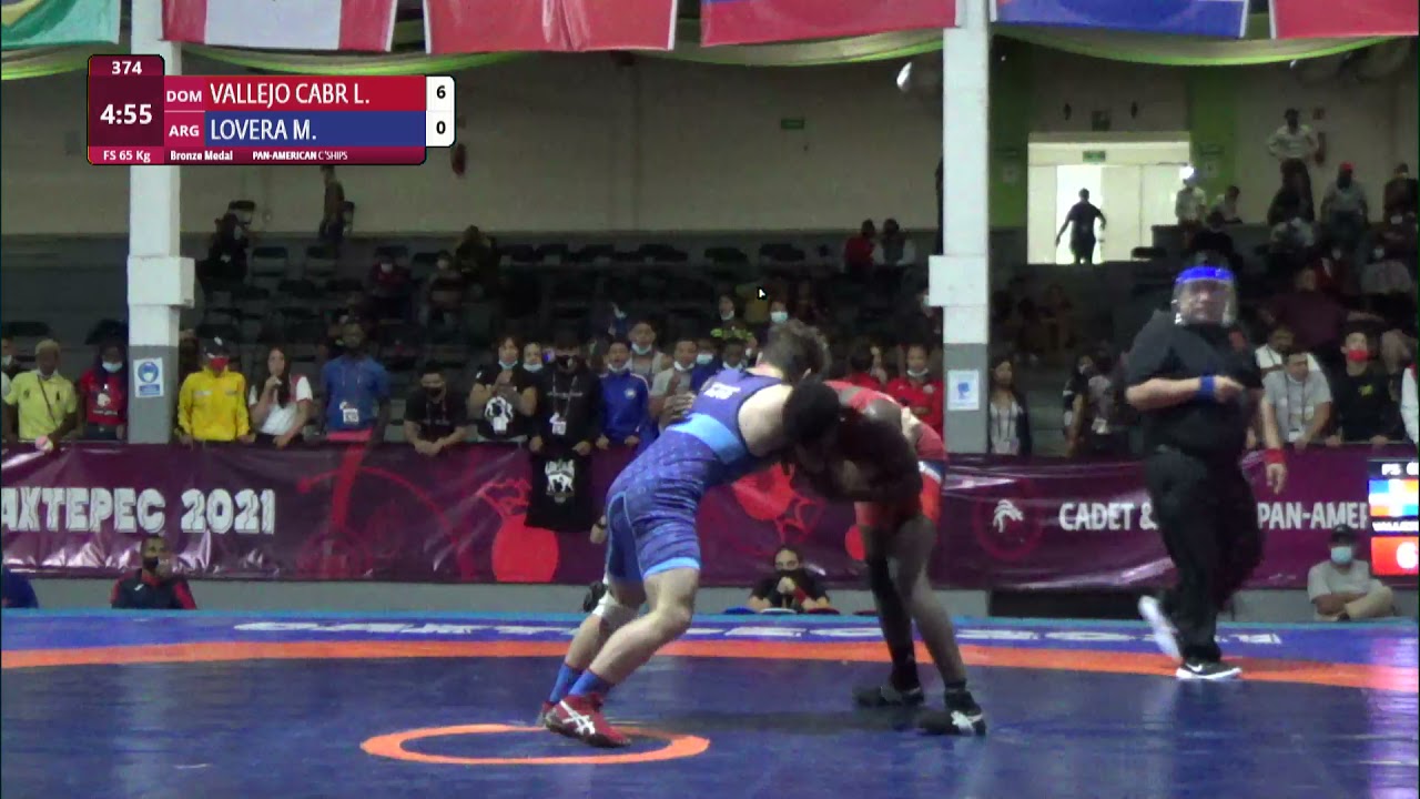BRONZE FS - 65 kg: L. VALLEJO CABR (DOM) v. M. LOVERA (ARG)