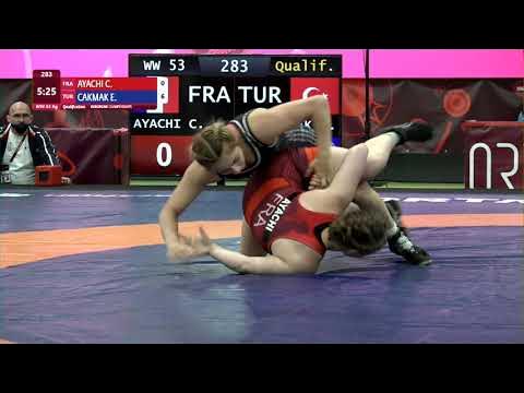 Qual. WW - 53 kg: C. AYACHI (FRA) v. E. CAKMAK (TUR)