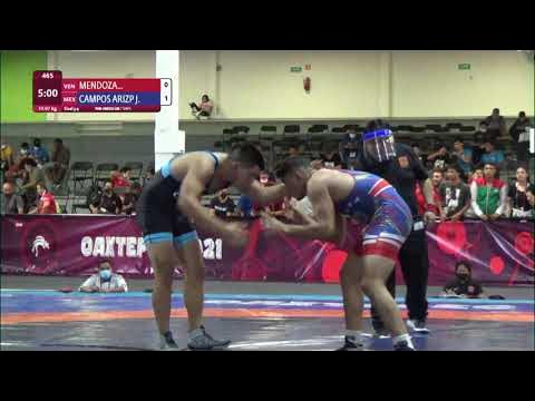 BRONZE FS - 97 kg: C. MENDOZA MONC (VEN) v. J. CAMPOS ARIZP (MEX) background
