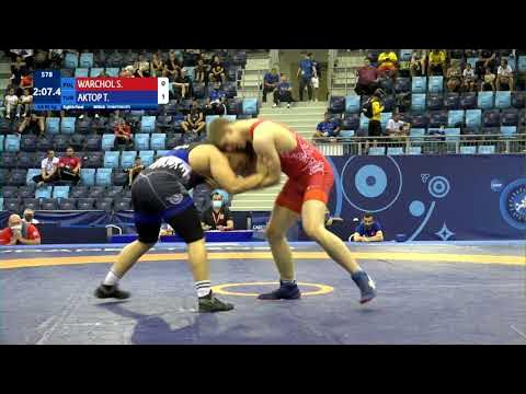 1/8 GR - 92 kg: S. WARCHOL (POL) v. T. AKTOP (TUR)