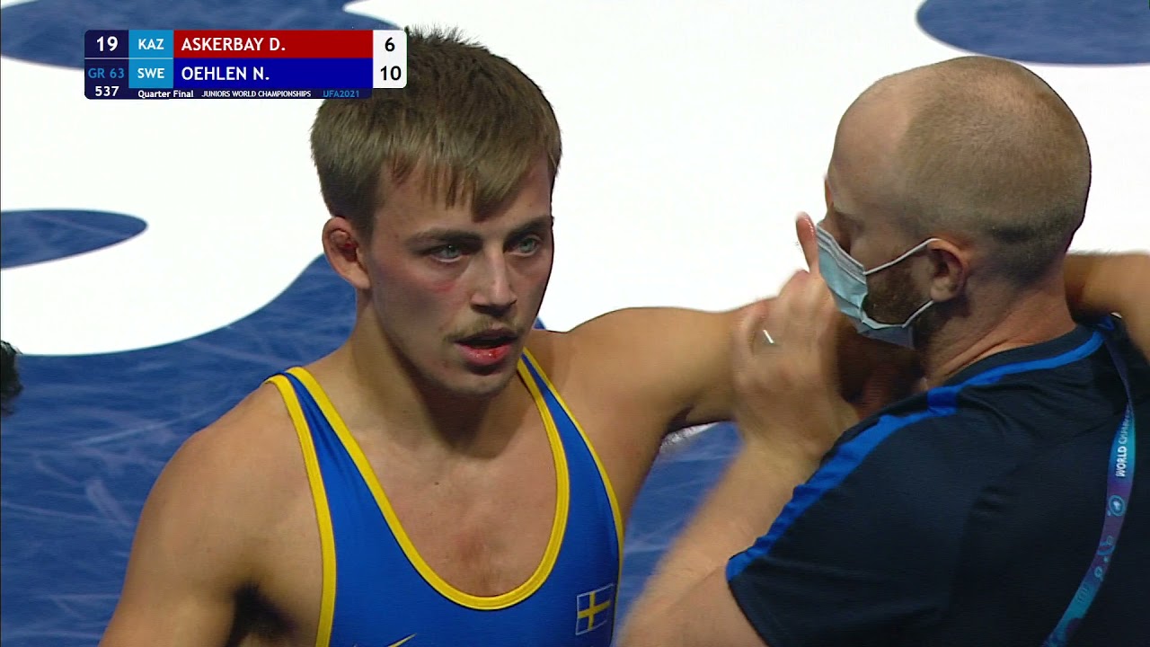 1/4 GR - 63 kg: D. ASKERBAY (KAZ) v. N. OEHLEN (SWE)