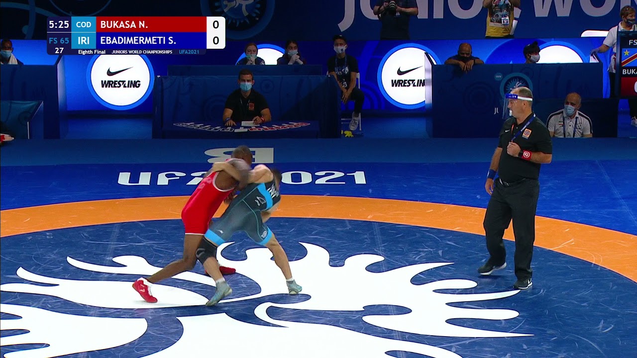 1/8 FS - 65 kg: N. BUKASA (COD) v. S. EBADIMERMETI (IRI)