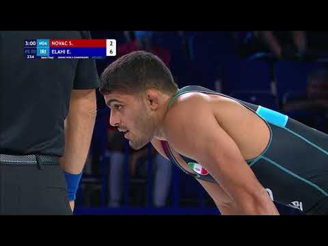 1/2 FS - 70 kg: S. NOVAC (MDA) v. E. ELAHI (IRI)