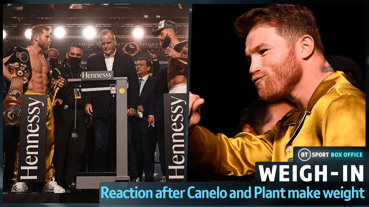 Canelo v Plant Weigh-In | Immediate Reaction background