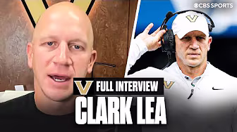 Vanderbilt Head Coach Clark Lea calls Diego Pavia a 'difference maker' previews matchup vs Alabama background