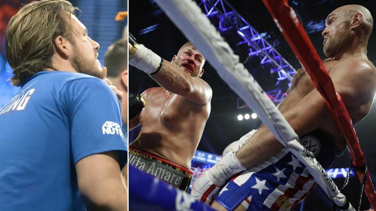 Corner Cam: What Ben Davison said to Tyson Fury before, during and after Tom Schwarz fight background