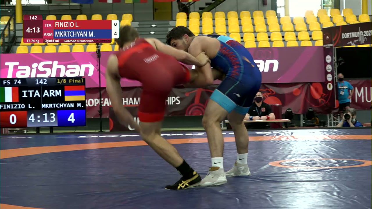 1/8 FS - 74 kg: L. FINIZIO (ITA) v. M. MKRTCHYAN (ARM)