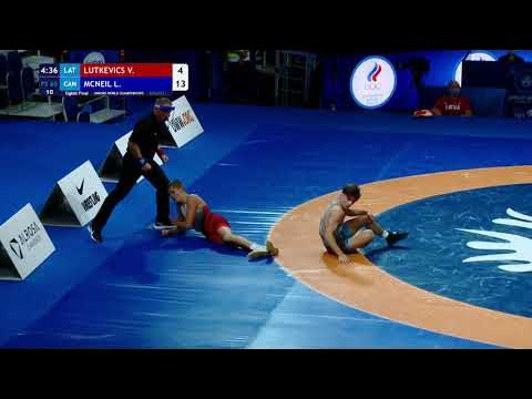 1/8 FS - 65 kg: V. LUTKEVICS (LAT) v. L. MCNEIL (CAN)