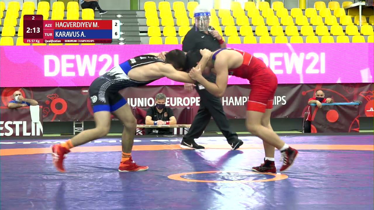 Qual. FS - 57 kg: M. HAGVERDIYEV (AZE) v. A. KARAVUS (TUR)