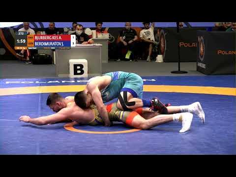 1/2 GR - 82 kg: A. BJURBERG KES (SWE) v. J. BERDIMURATOV (UZB) background