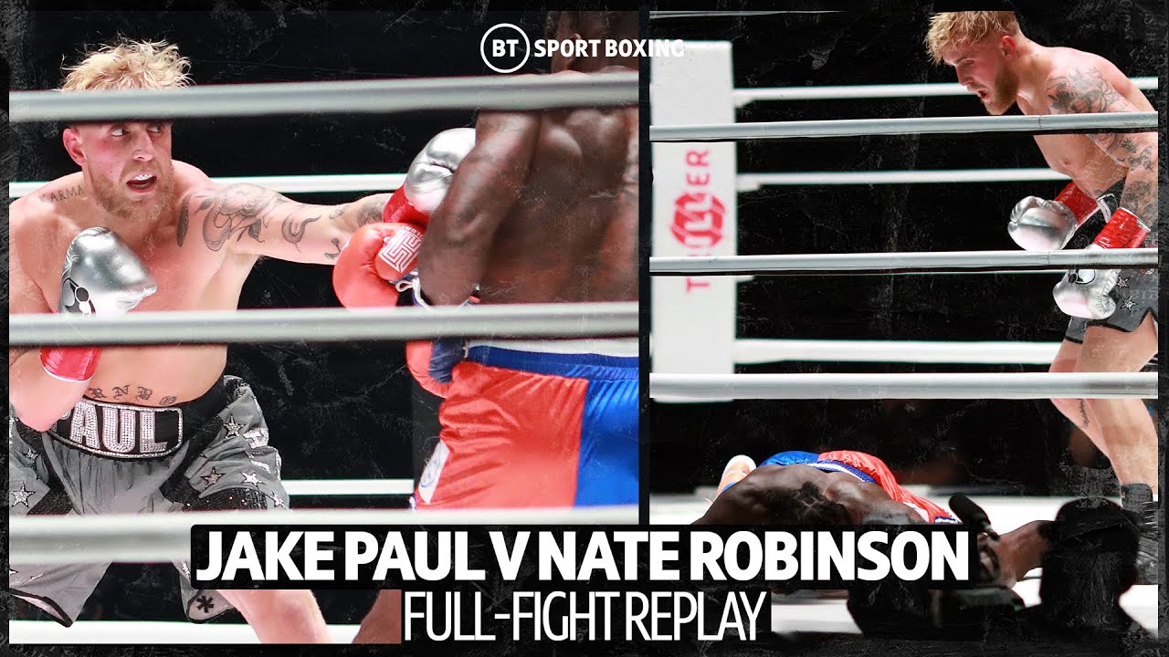 Full fight replay: Jake Paul v Nate Robinson background