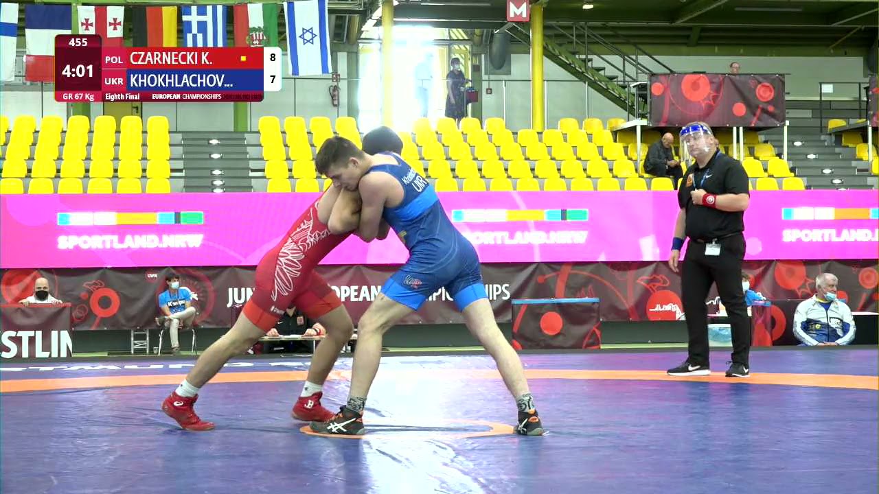 1/8 GR - 67 kg: K. CZARNECKI (POL) v. M. KHOKHLACHOV (UKR)