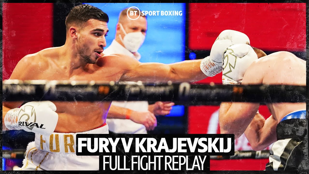 Full fight: Tommy Fury v Genadij Krajevskij background
