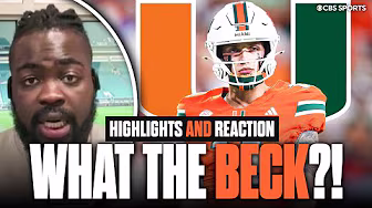 Carson Beck throws 4 interceptions as Louisville STUNS No. 2 Miami 🤯 | Can the Canes still make CFP? background