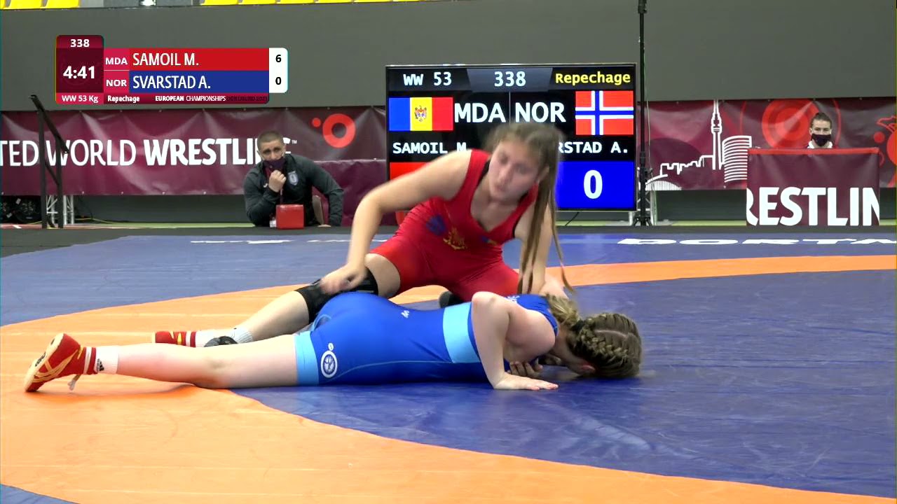 Repechage WW - 53 kg: M. SAMOIL (MDA) v. A. SVARSTAD (NOR)