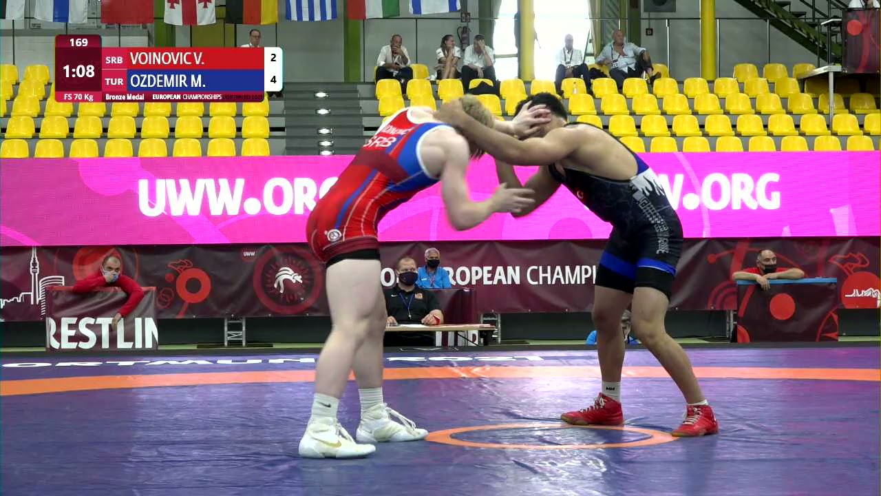 BRONZE FS - 70 kg: V. VOINOVIC (SRB) v. M. OZDEMIR (TUR)