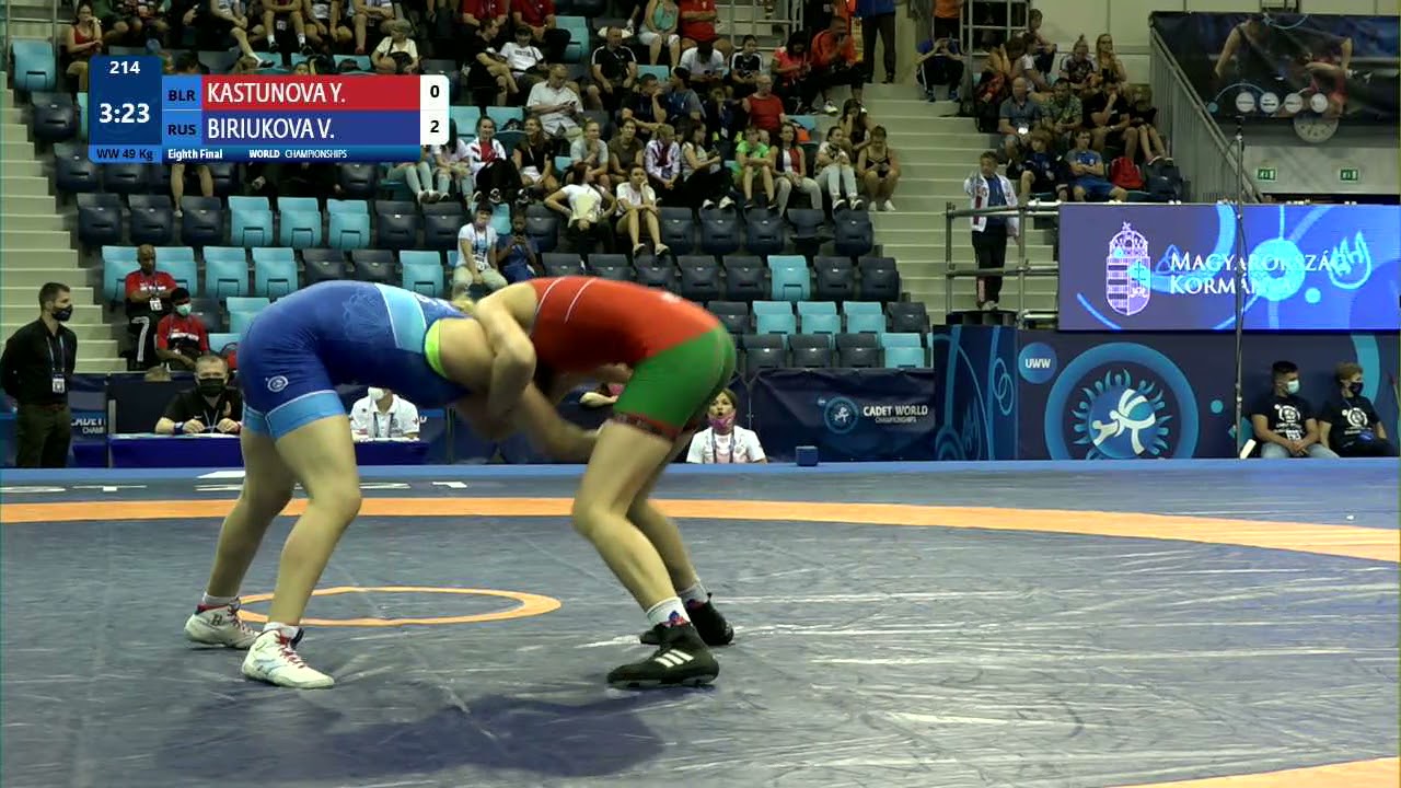 1/8 WW - 49 kg: Y. KASTUNOVA (BLR) v. V. BIRIUKOVA (RUS)