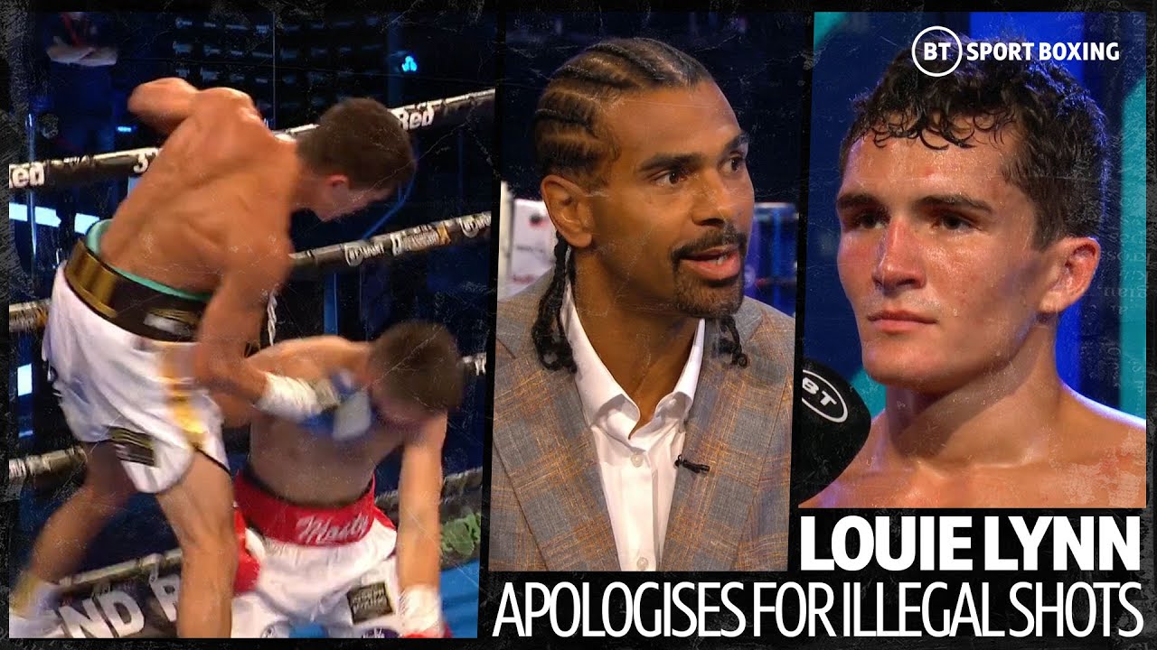 Should these punches have seen him disqualified? Louie Lynn apologises for late shots background