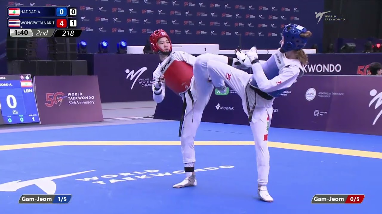 218 R32 Women 49kg LBN HADDAD A THA WONGPATTANAKIT P background