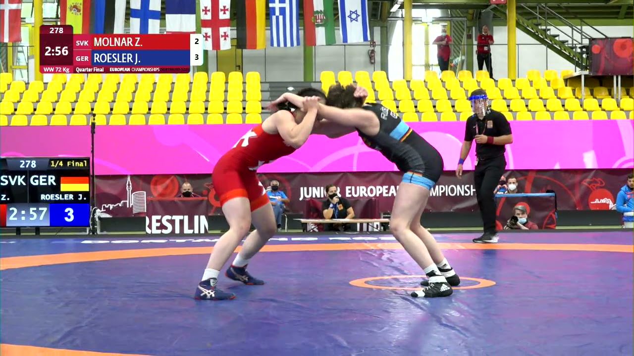 1/4 WW - 72 kg: Z. MOLNAR (SVK) v. J. ROESLER (GER)