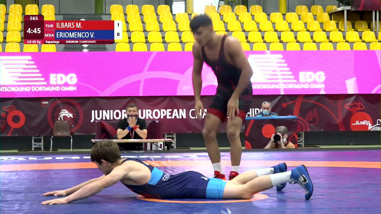 Repechage GR - 60 kg: M. ILBARS (TUR) v. V. ERIOMENCO (MDA) background