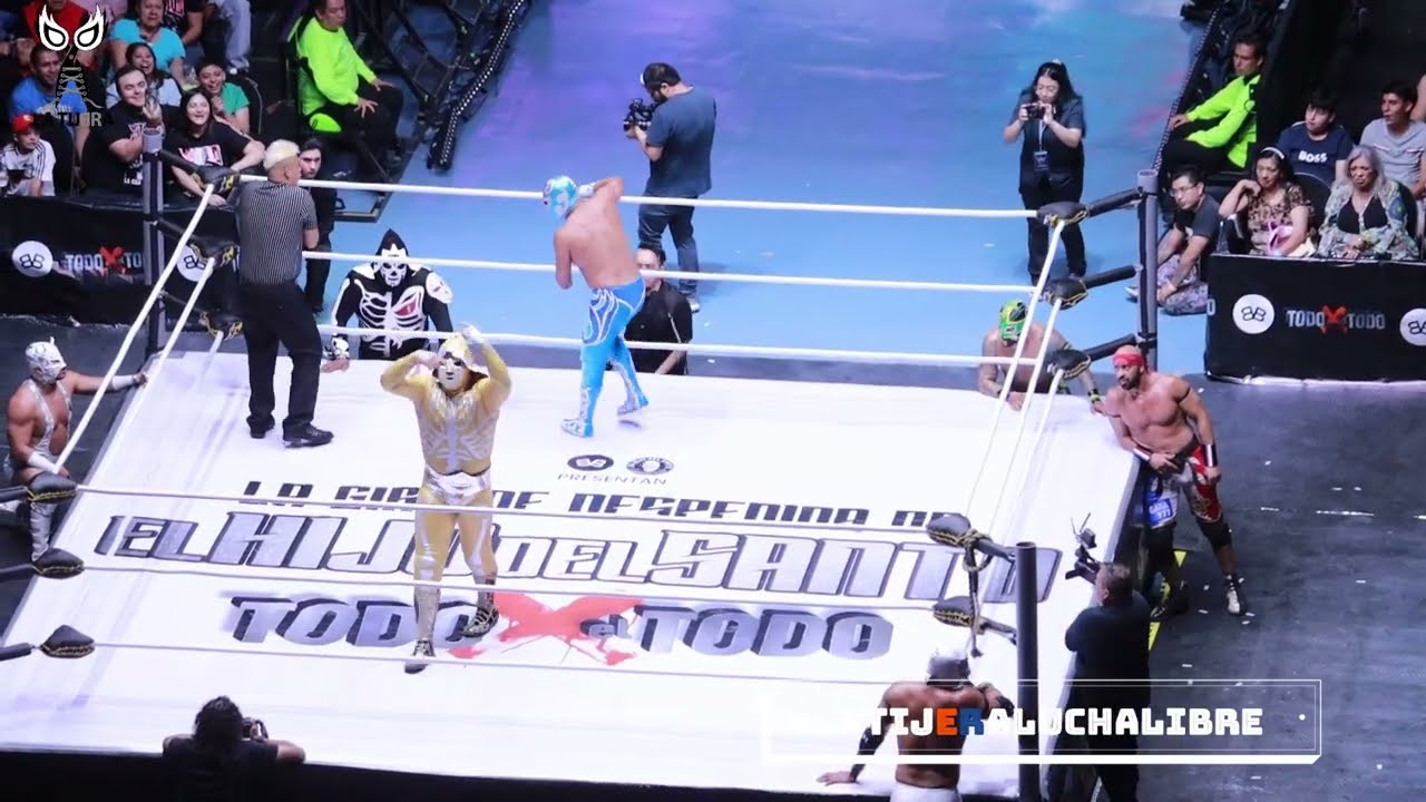 Cuadrangular de Parejas Adiós Hijo del Santo: Súper Nova y Máscara Sagrada 🆚 LA Park Jr y Desalmado background