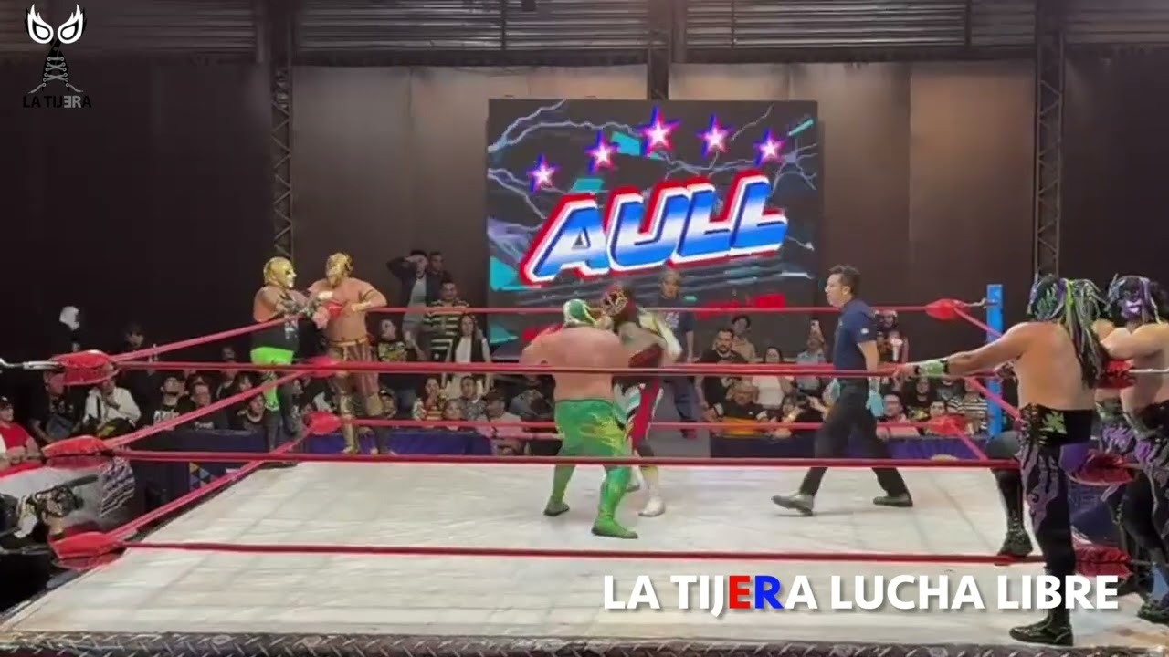 AULL: La Pandemia e Hijo de Fishman Vs Máscara Sagrada, Tonalli, Aero Boy y Leviatham background