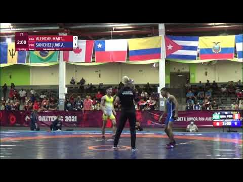 Round 3 FS - 48 kg: M. ALENCAR MART (BRA) v. A. SANCHEZ JUAR (PER) background