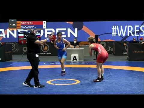 Qual. WW - 57 kg: J. WRZESIEN (POL) v. I. OLOGONOVA (RUS)