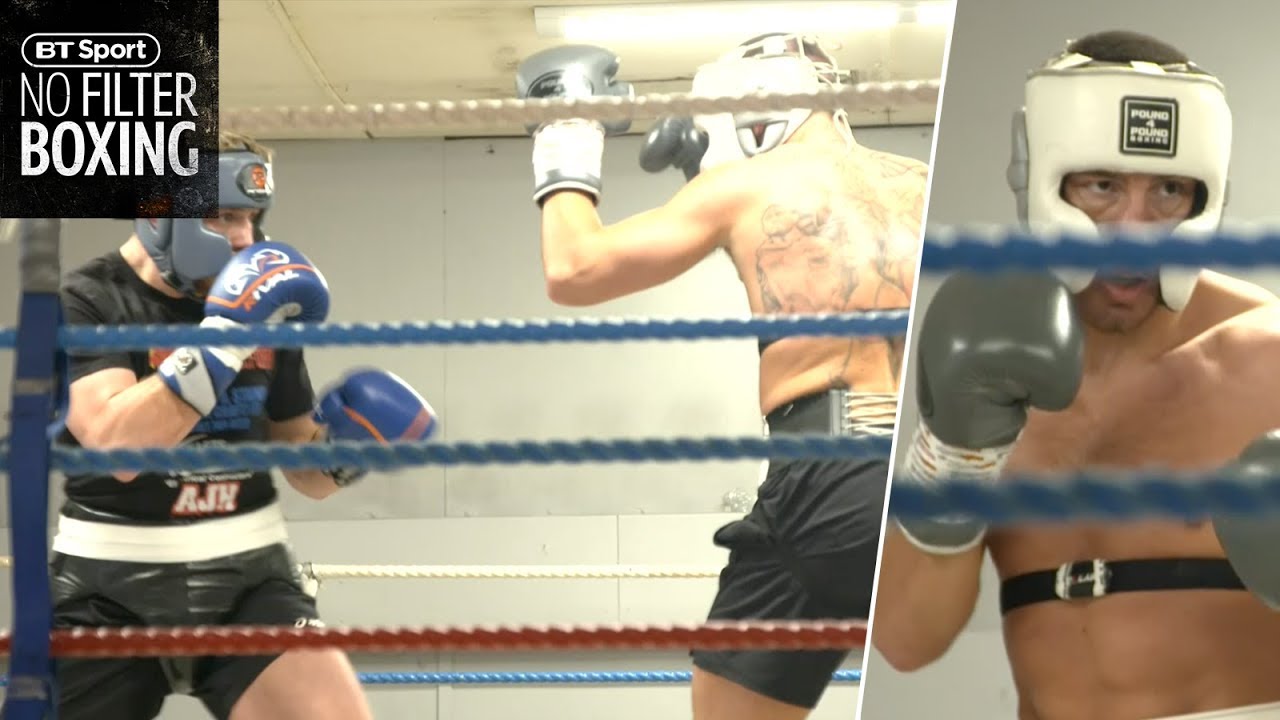 Sparring session with a world title challenger and British champion | No Filter Boxing background