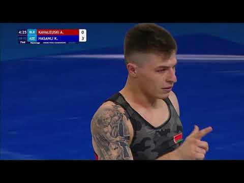 Repechage GR - 72 kg: A. KAVALEUSKI (BLR) v. K. HASANLI (AZE)