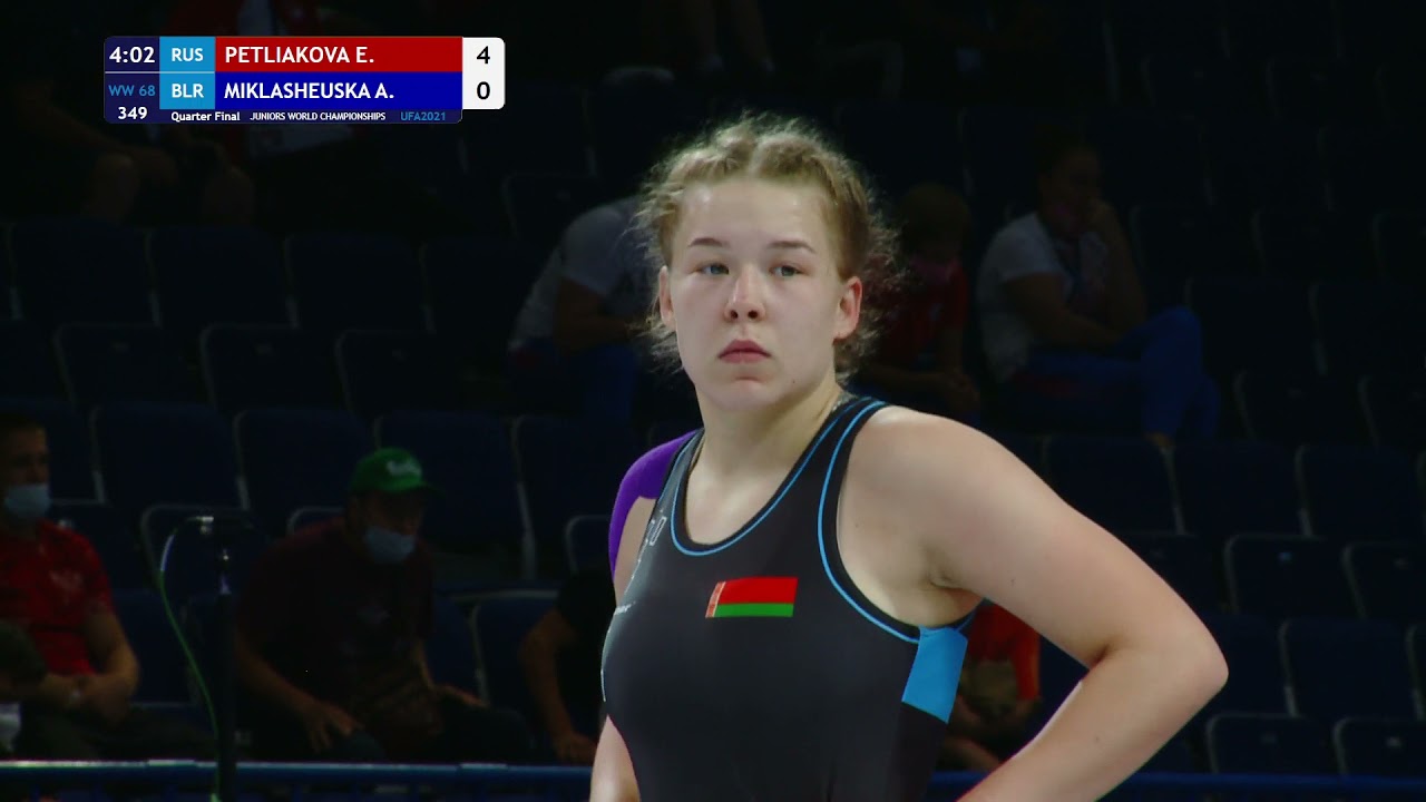 1/4 WW - 68 kg: E. PETLIAKOVA (RUS) v. A. MIKLASHEUSKA (BLR)