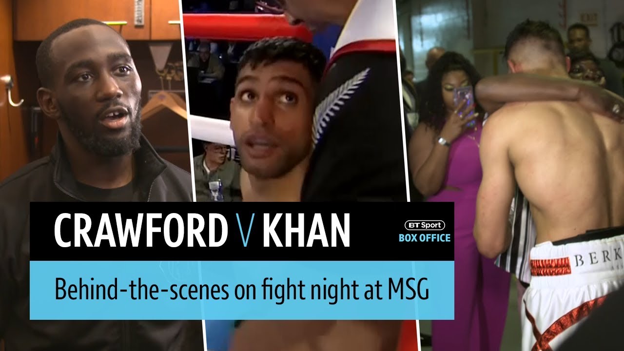 Crawford v Khan behind-the-scenes fight night episode | No Filter Boxing background