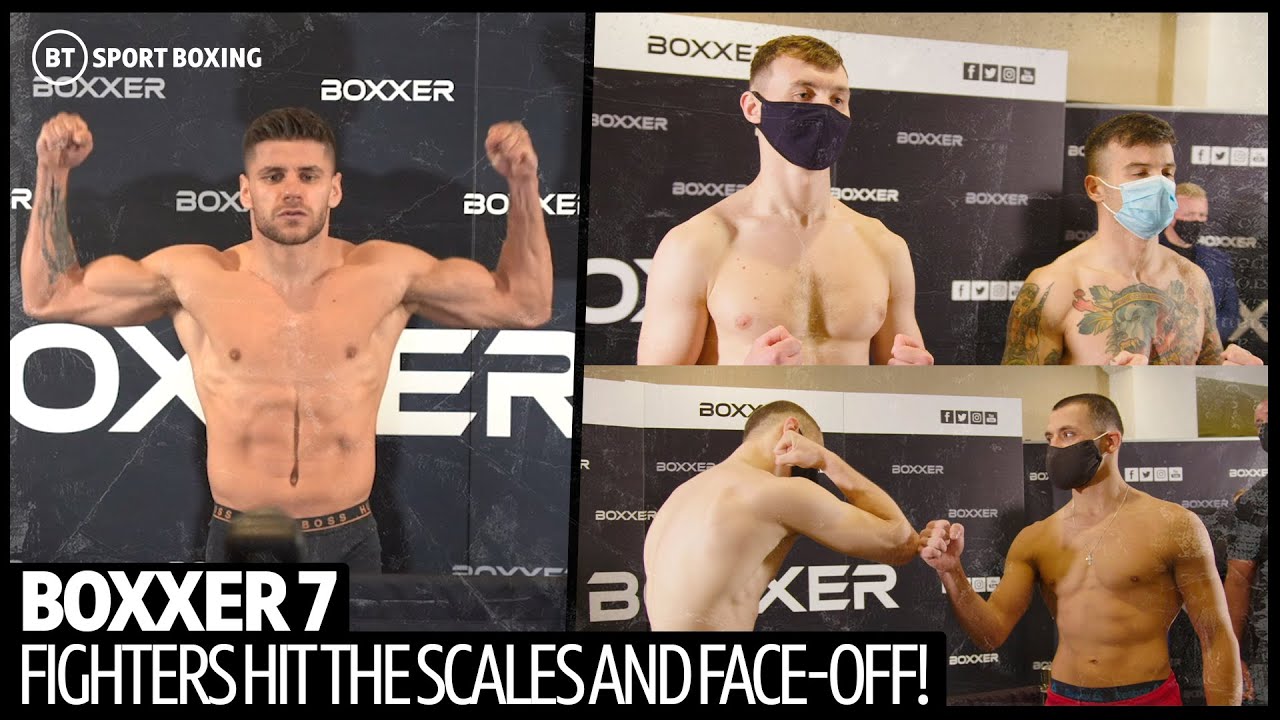 Boxxer 7 weigh-ins and face-offs! | Florian Marku, Zak Chelli, Mikael Lawal background