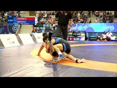 Qual. GR - 71 kg: K. GVOZDAS (LTU) v. I. MIRZOIEV (UKR)