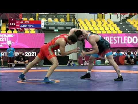1/2 FS - 79 kg: R. ASLUEV (RUS) v. O. ADEISHVILI (GEO)