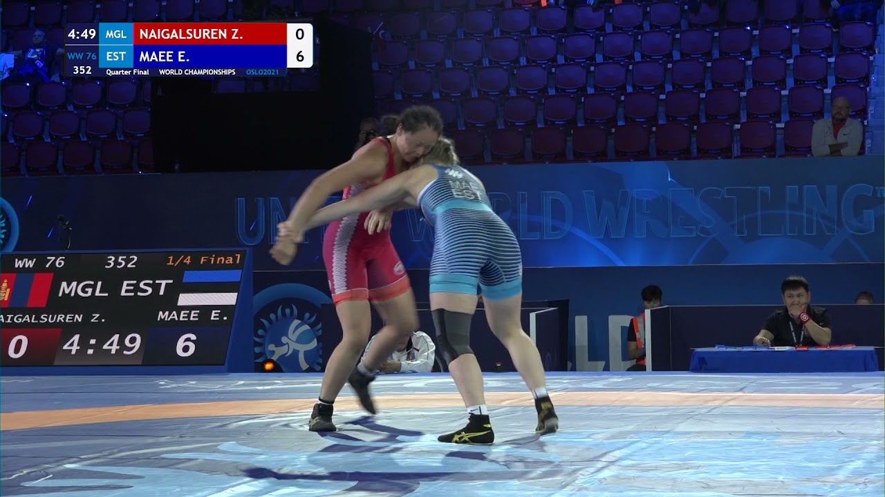 1/4 WW - 76 kg: Z. NAIGALSUREN (MGL) v. E. MAEE (EST)