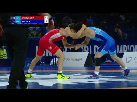 1/8 FS - 61 kg: P. ANDRUSCA (MDA) v. B. RAASH (MGL) background