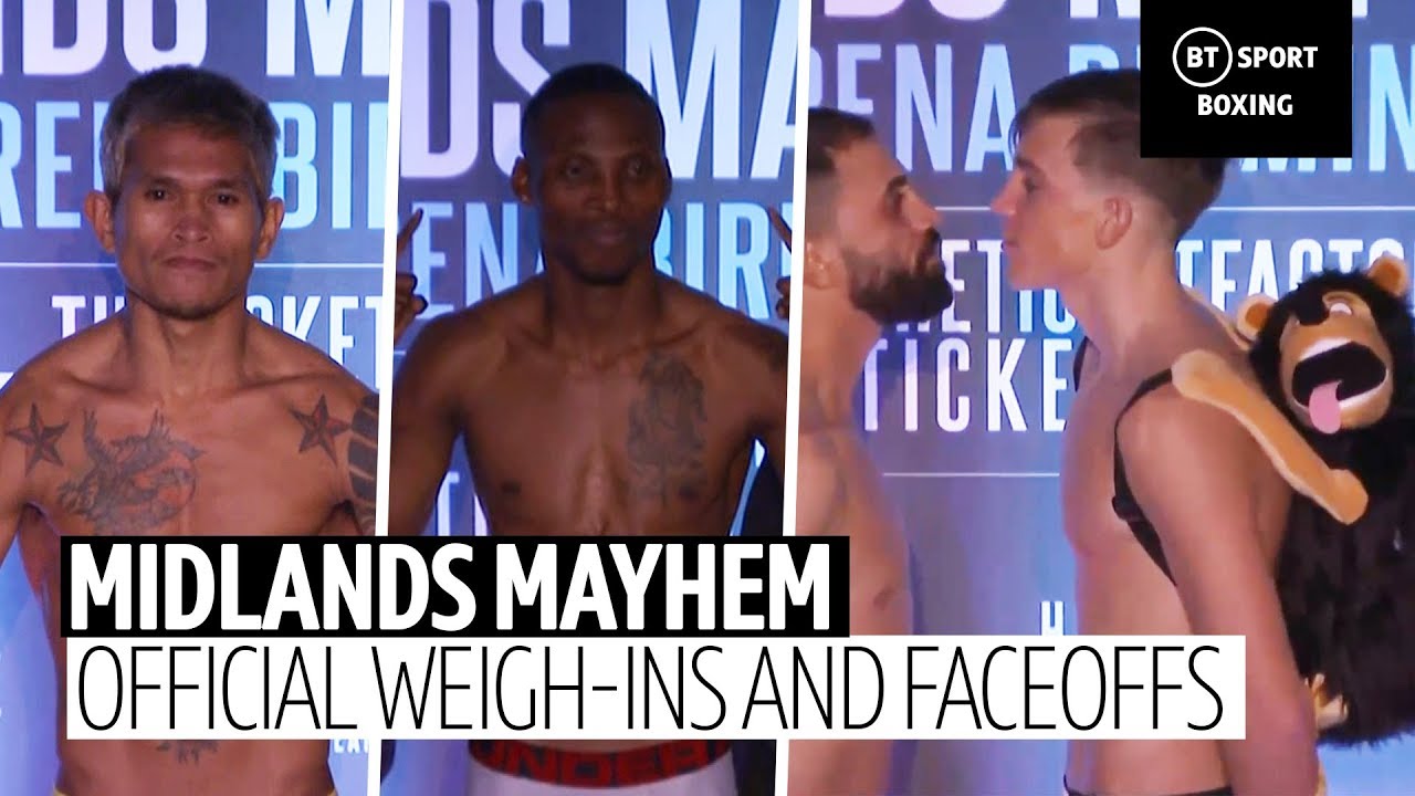 Midlands Mayhem! Official weigh-ins and faceoffs! background