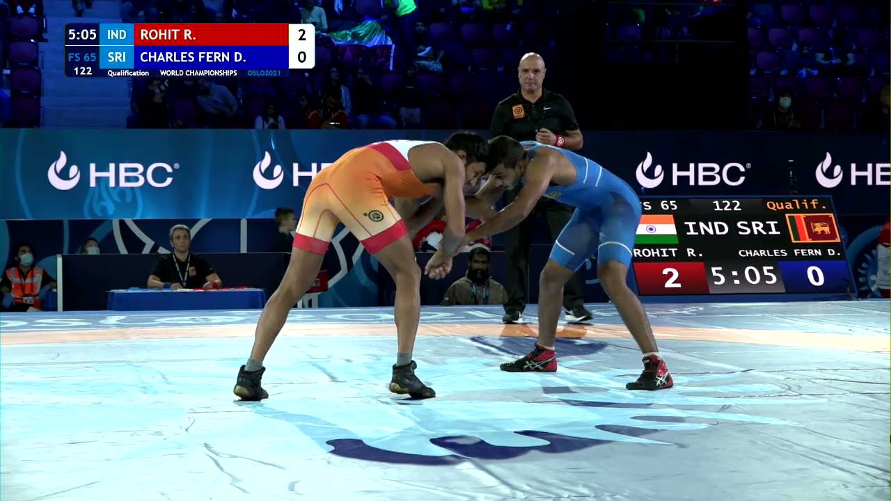 Qual. FS - 65 kg: R. ROHIT (IND) v. D. CHARLES FERN (SRI)
