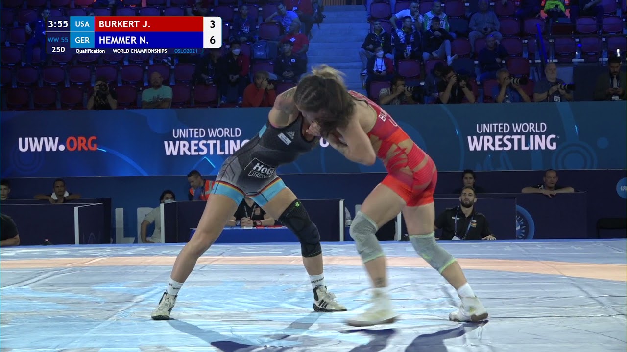 Qual. WW - 55 kg: J. BURKERT (USA) v. N. HEMMER (GER)