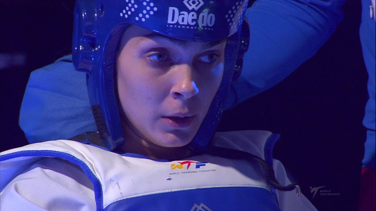 2019 Sofia WT GP SF W+67kg MANDIC Milica SRB ZHENG Shuyin CHN background