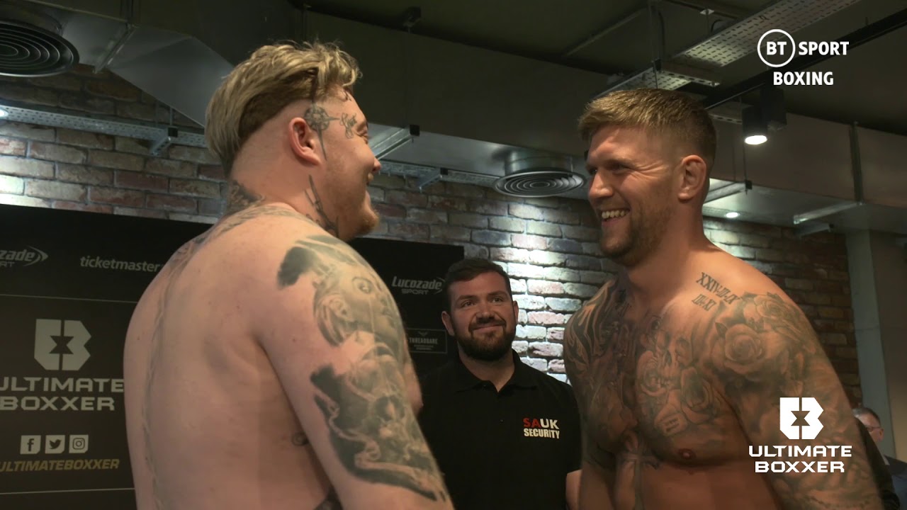 The big boys weigh-in ahead of #UltimateBoxxer: Heavyweights background
