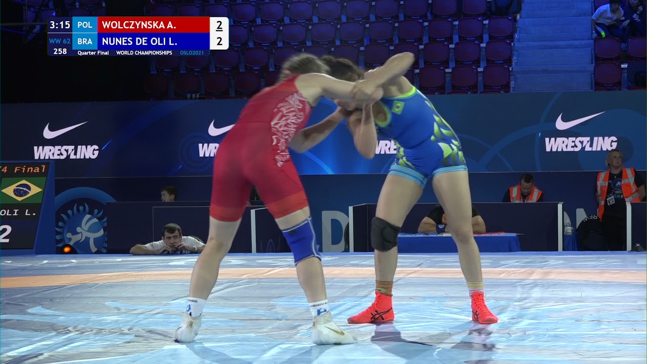 1/4 WW - 62 kg: A. WOLCZYNSKA (POL) v. L. NUNES DE OLI (BRA)
