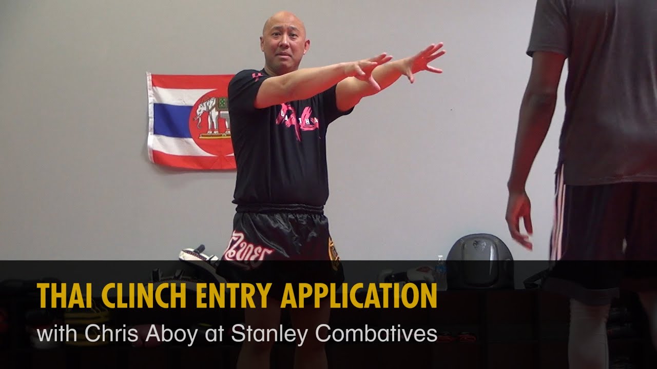 Thai Clinch Entry Application with Chris Aboy background