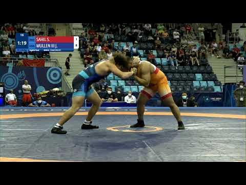 1/8 FS - 110 kg: S. SAHIL (IND) v. J. MULLEN III (USA)