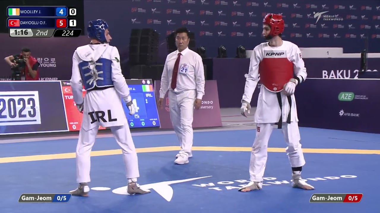 224 R16 Men 58kg IRL WOOLLEY J TUR DAYIOGLU O F