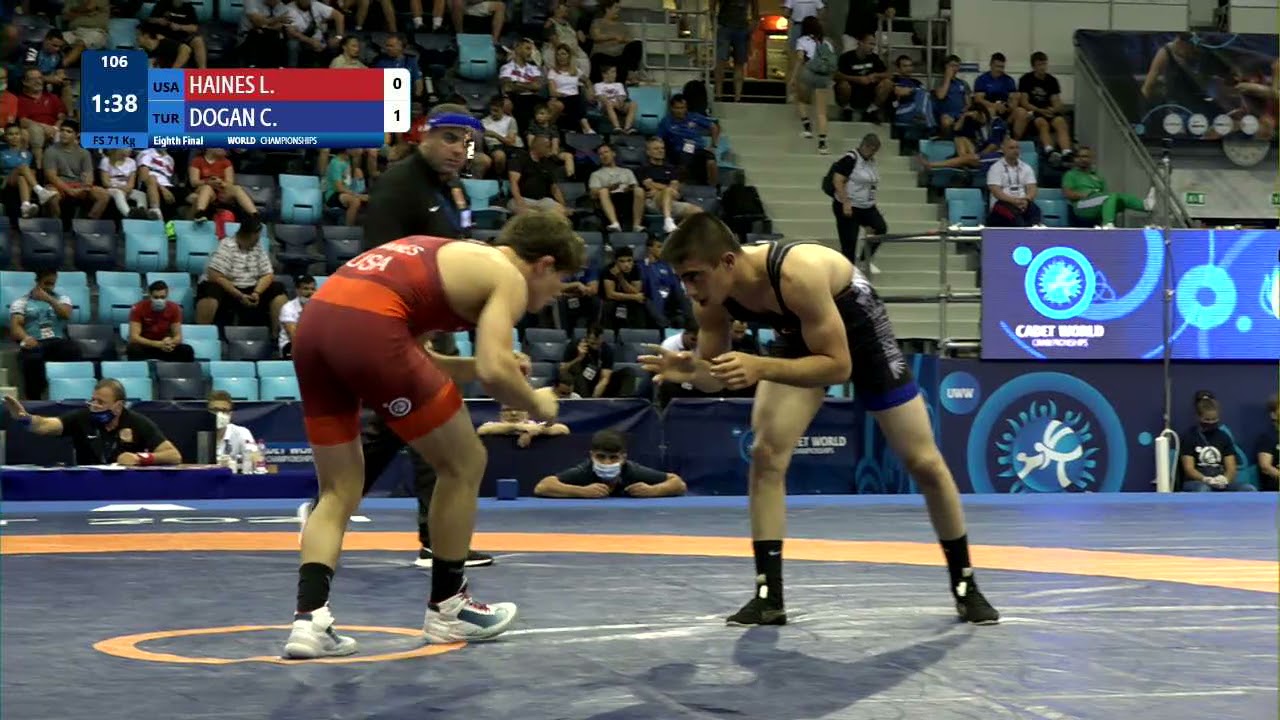 1/8 FS - 71 kg: L. HAINES (USA) v. C. DOGAN (TUR)